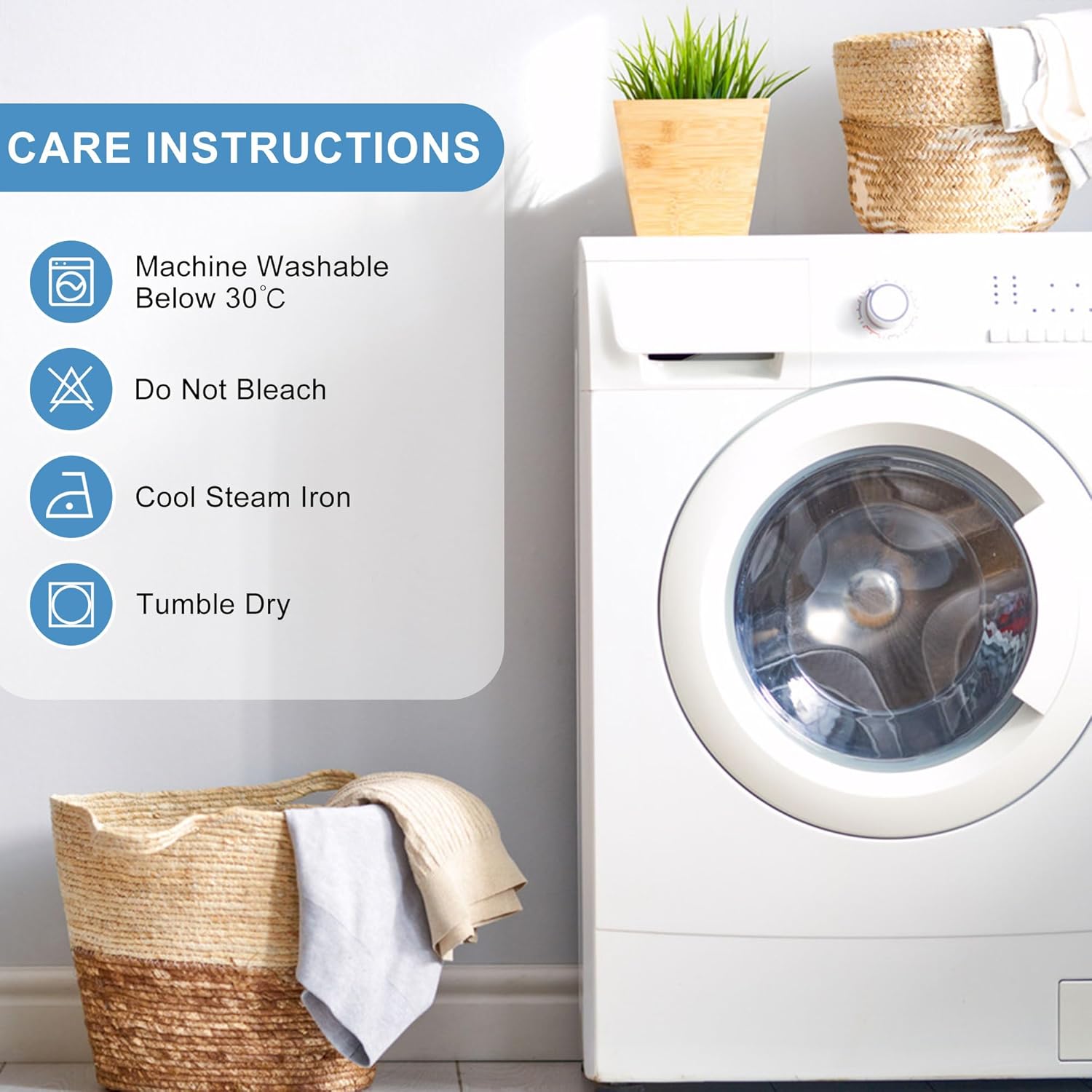 DWCN - nappe aspect lin - 110x140cm, lavable et imperméable