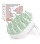 AIMIKE Brosse Massage cuir Chevelu[série Leaf], Massage cuir Chevelu pour l'élimination des Pelli...