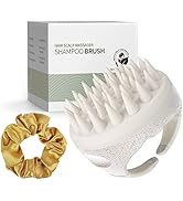 AIMIKE Brosse Massage Cuir Chevelu, Brosse Cuir Chevelu Silicone pour Shampooing et Massage de la...