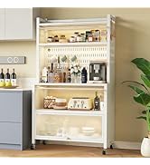 COVAODQ Étagère de Rangement à 5 Niveaux,Meuble Rangement,Meuble Cuisine Avec Plan de Travail,Meu...