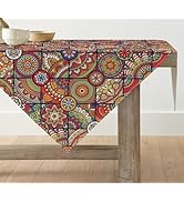 Artoid Mode Boho Ornamenten Vintage Luxury Nappe, Linge de table Saisonnier, Cuisine Table Décorative...