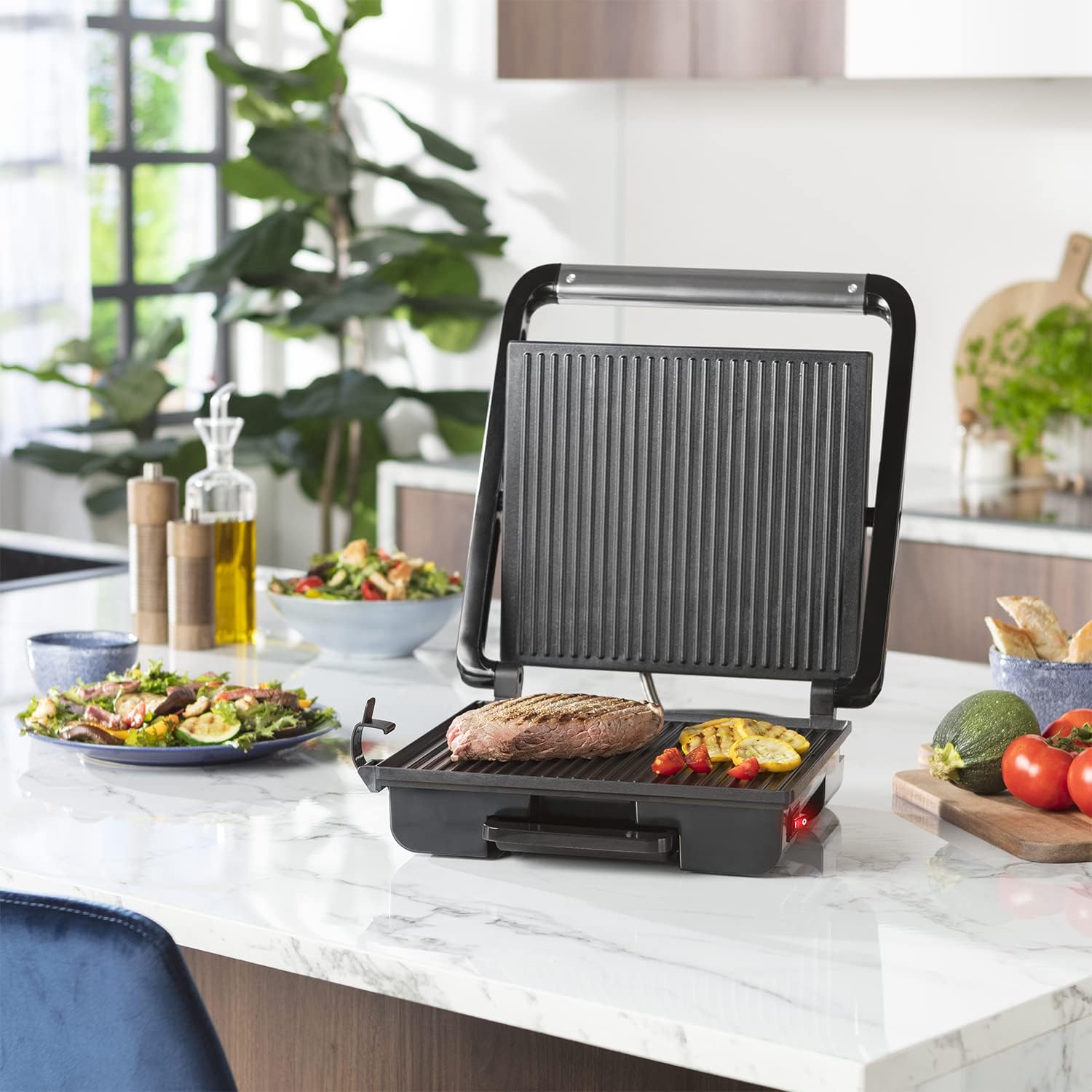 Princess - Appareil à paninis multifonction - 30x27 cm - 2 portions, 2000W