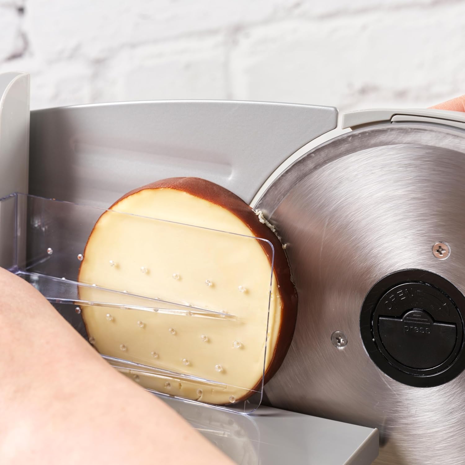 Petra - Trancheuse électrique, 170mm, 3 lames inox, épaisseur réglable