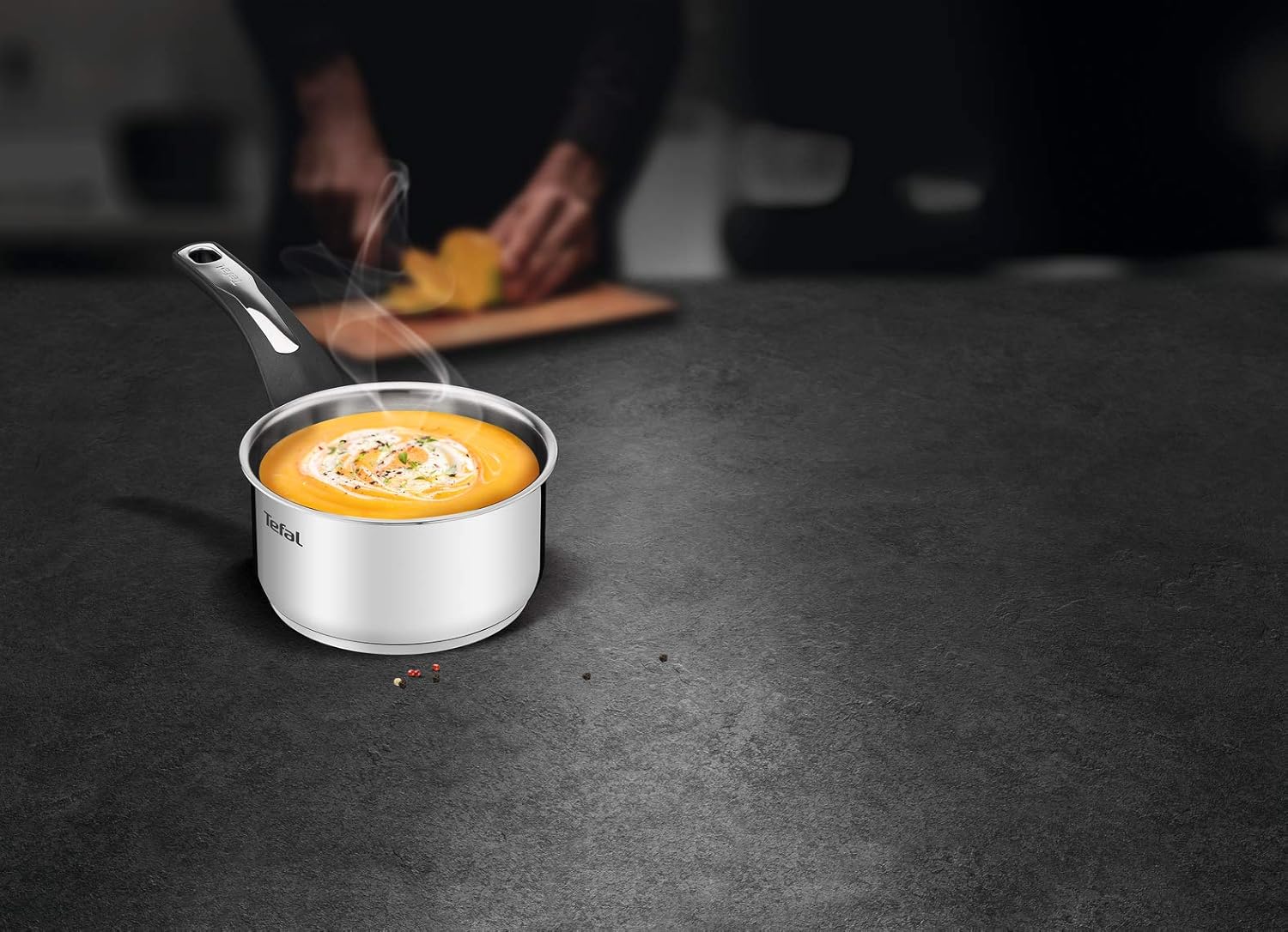 Tefal - casserole série argentée - 18 cm - compatible induction