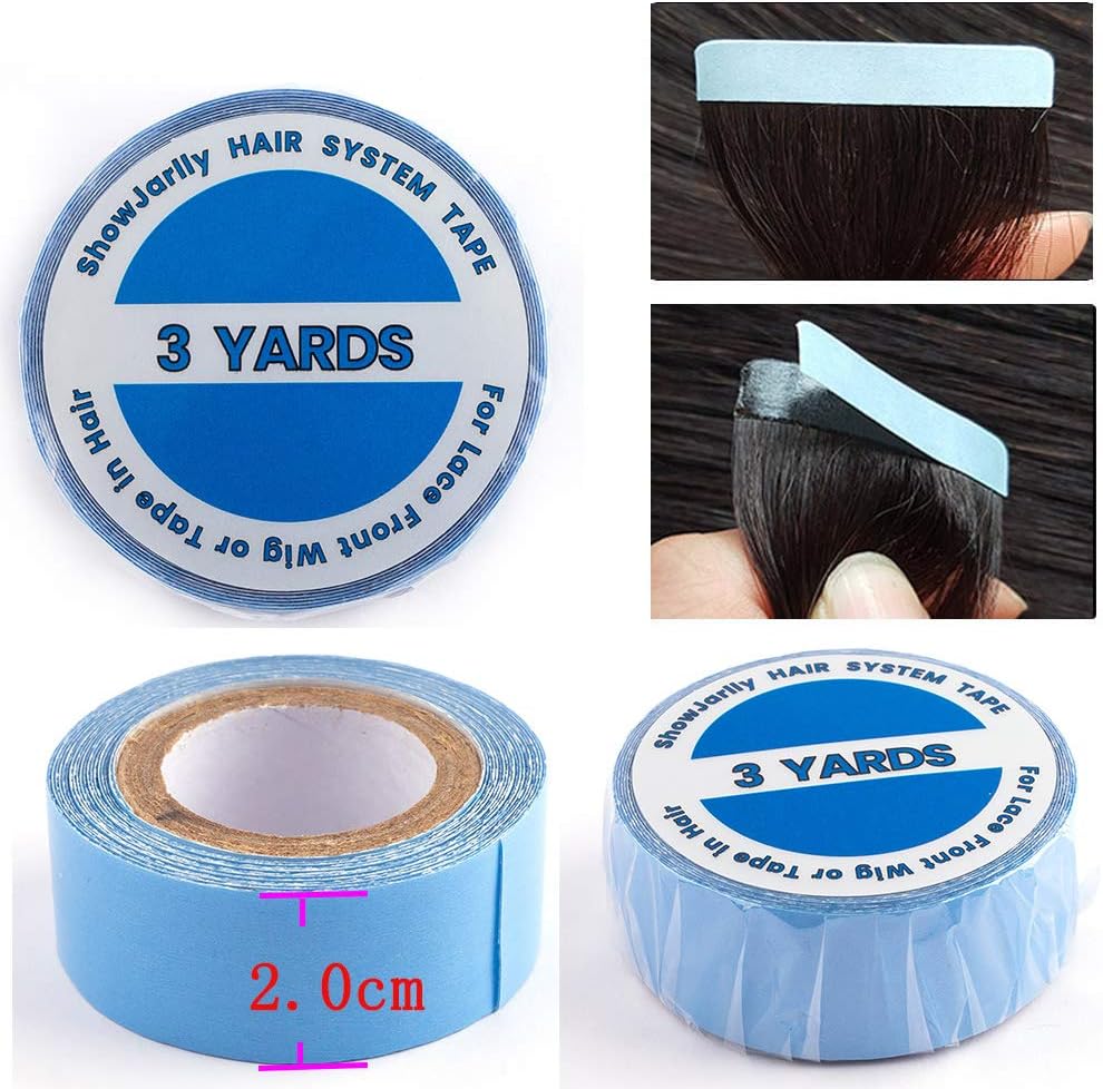 ShowJarlly - ruban adhésif lace front - 2.0cm x 3 yards - fixation forte