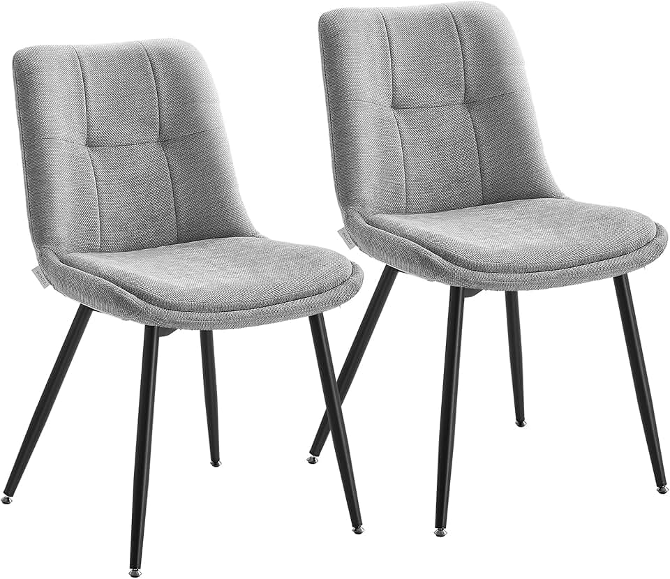 VASAGLE - chaise salle à manger moderne, double coussin, 120kg, KDC151G01