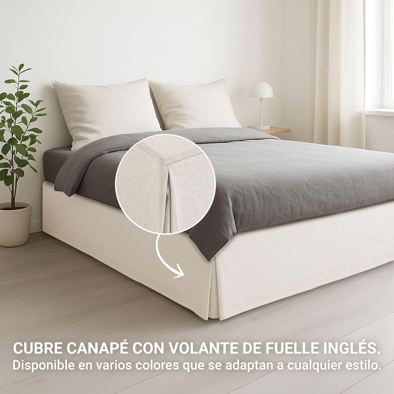 Protège-canapé - 180x190/200 cm - ivoire, antidérapant, respirant