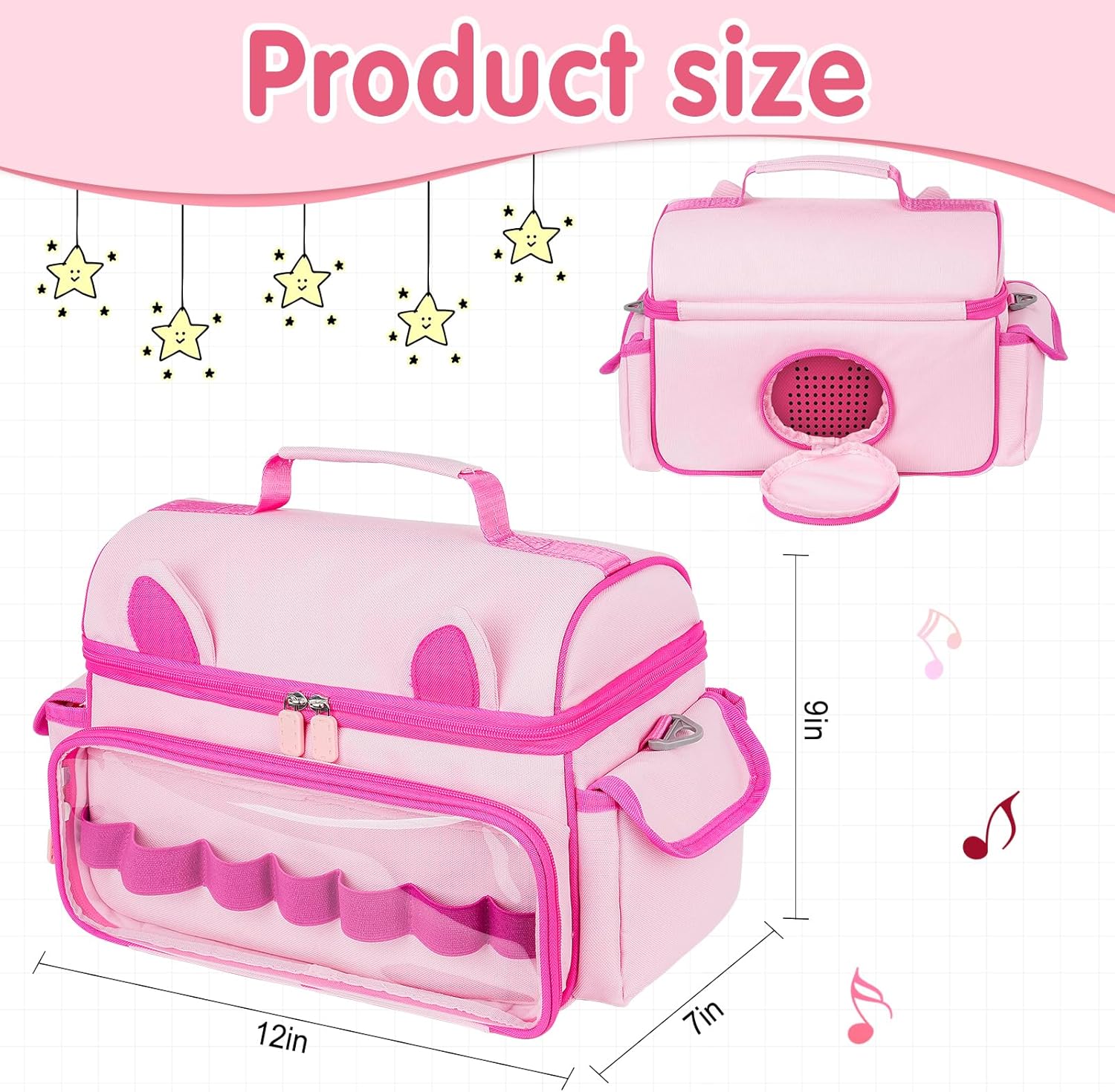 Étui de transport - compatible Toniebox 1/2 - rangement personnages et accessoires - compact, résistant