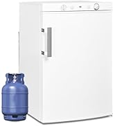 Smad Frigo Gaz 100L, Frigo Trimixte 12V 220V Gaz, avec Congélateur, Réfrigérateur Camping pour Ca...