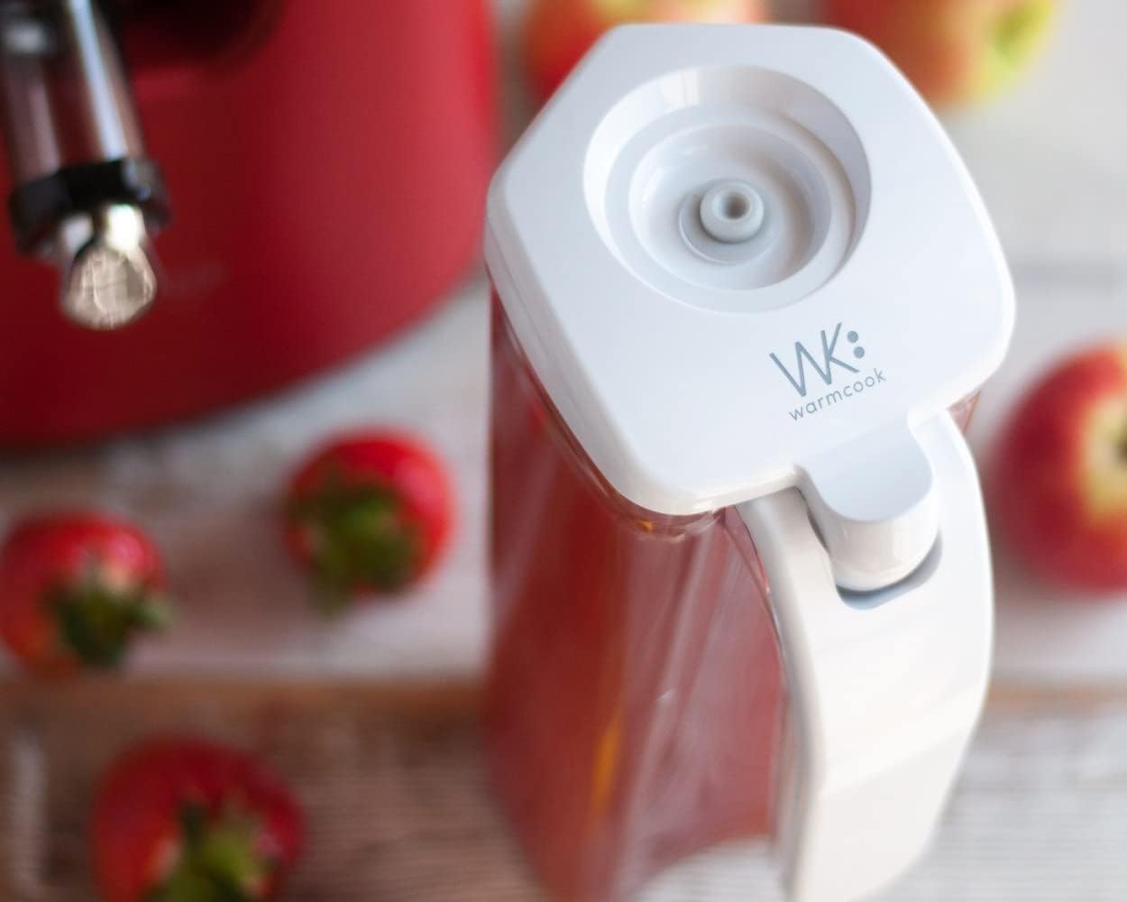 PIKA - carafe sous vide 1L avec pompe et couvercle S, blanc