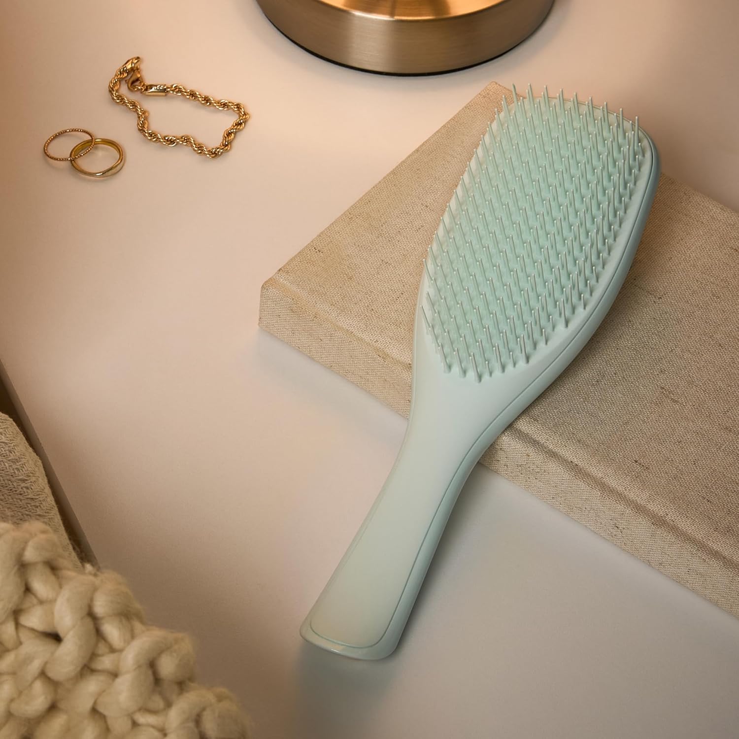 Tangle Teezer - Ultimate Detangler - Brosse cheveux fins, picots souples, anti-casse, Bleu Glacé
