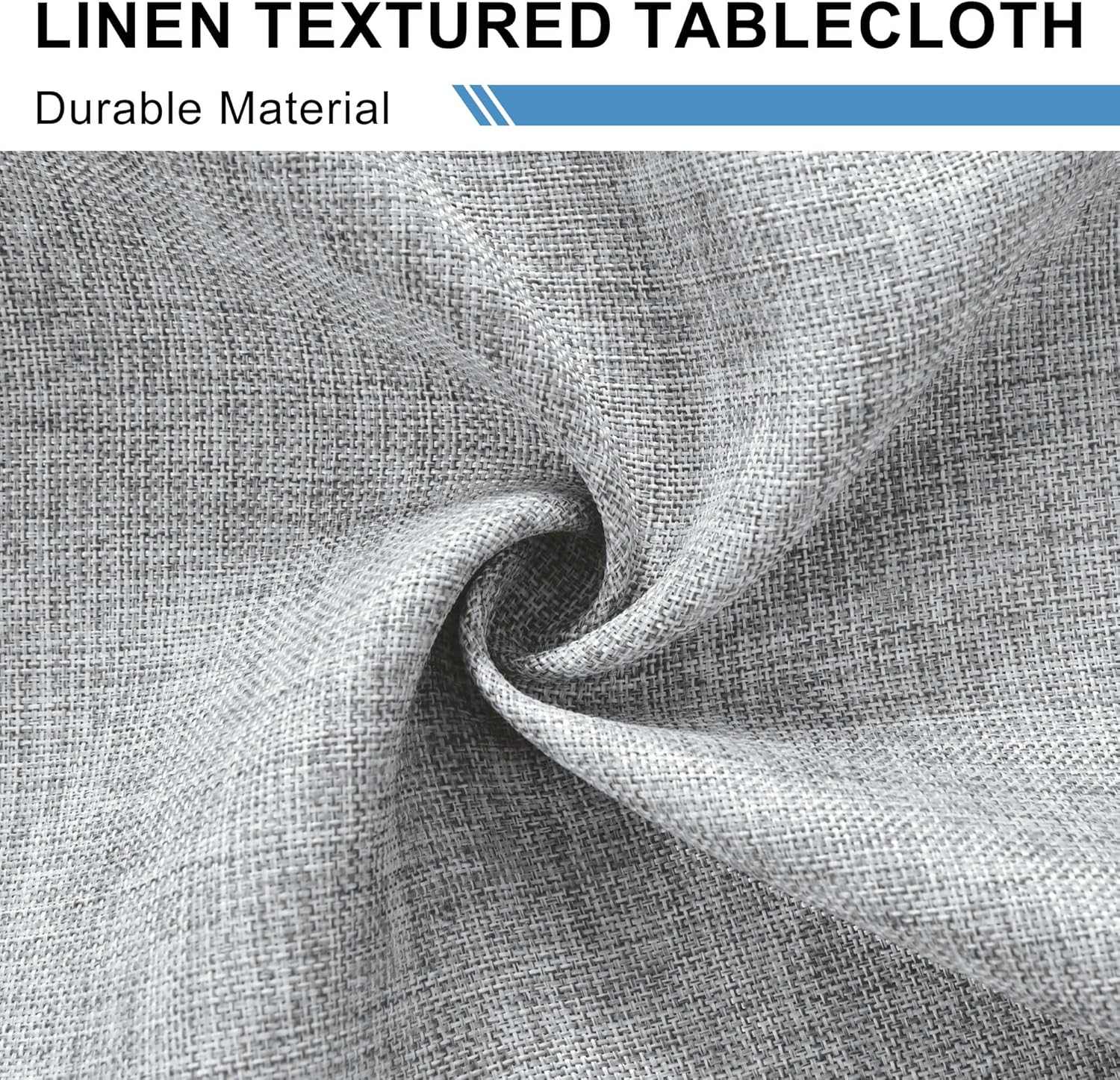 DWCN - Nappe effet lin 135x160cm - lavable, imperméable, anti-tache