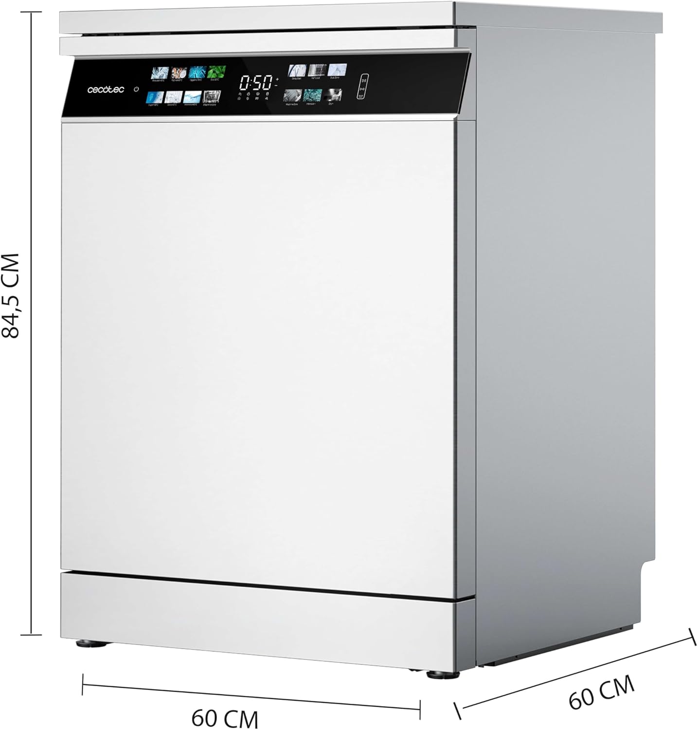 Cecotec - Bolero série Aguazero - 60cm - 15 couverts, Inverter, Turbo Dry, 6700B