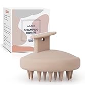 AIMIKE Brosse Massage Cuir Chevelu [Humide & Sec], Brosse Shampoing Cheveux 100% Silicone et Mass...