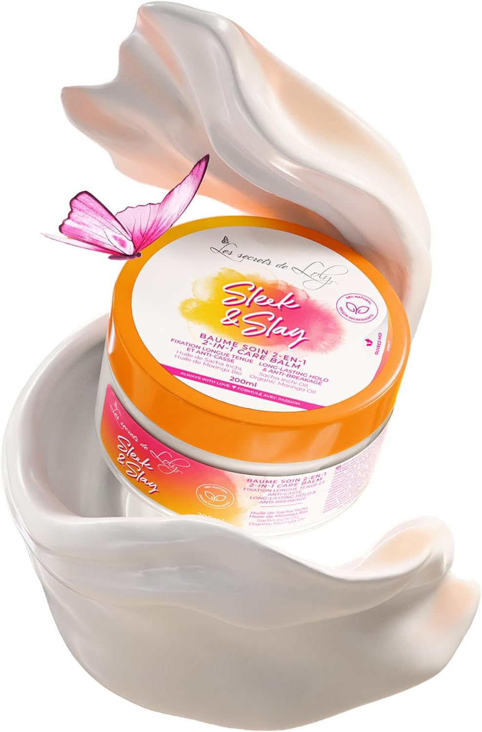 Les Secrets de Loly - Sleek & Slay - 200ml - fixation longue tenue, anti-casse, huiles bio