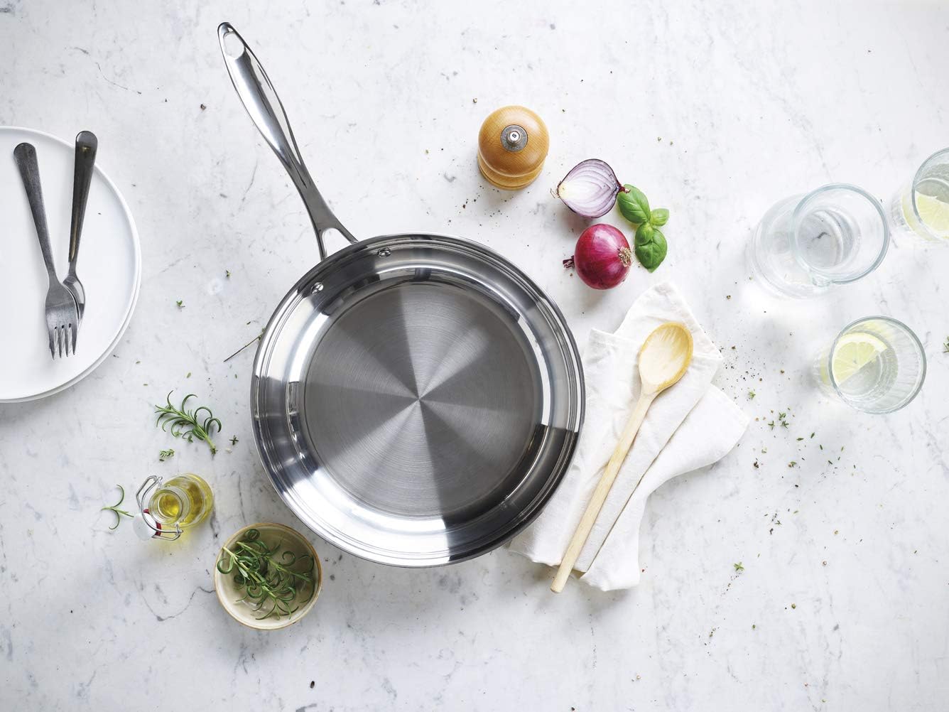 Beka - Chef - poêle inox 24 cm - induction, inox 18/10