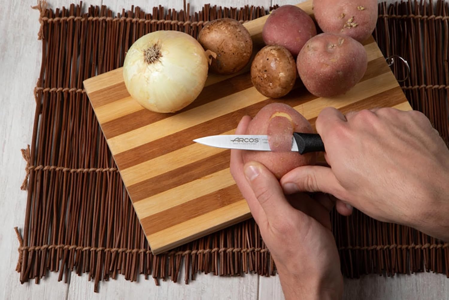 Arcos - Nova série - 10cm - 6 couteaux d’office inox, manche PP, lave-vaisselle