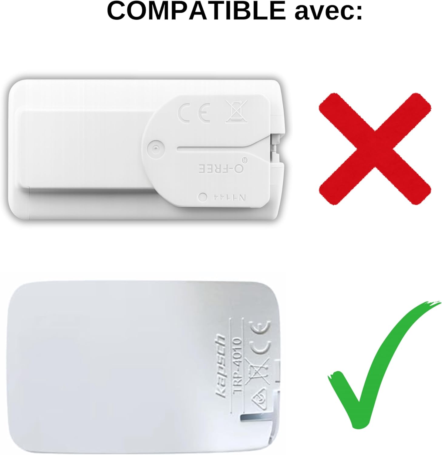 Support télépéage pare-brise - fixation adhésive slim - compatible Ulys/Bip&Go - Neuf - dimensions compactes