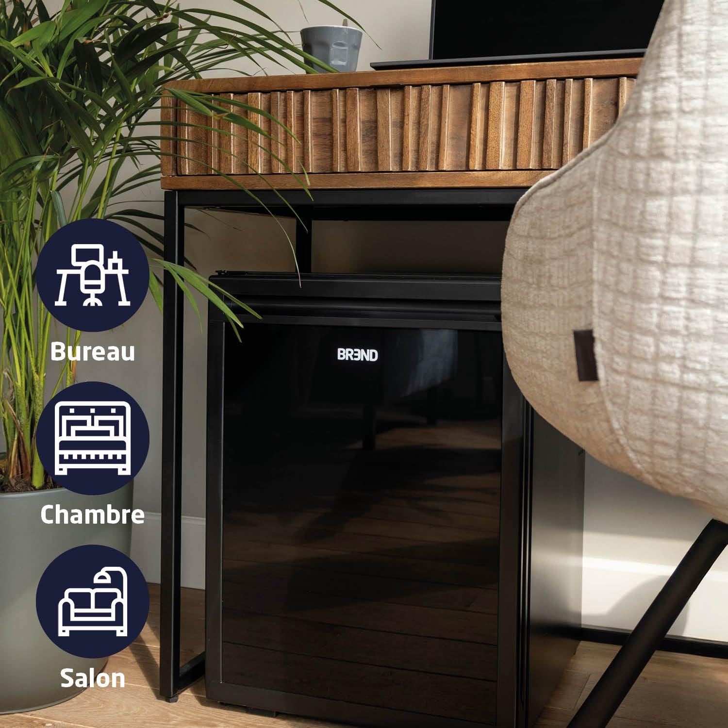 BREND - mini réfrigérateur 30L, porte réversible, table-top, BR-2225