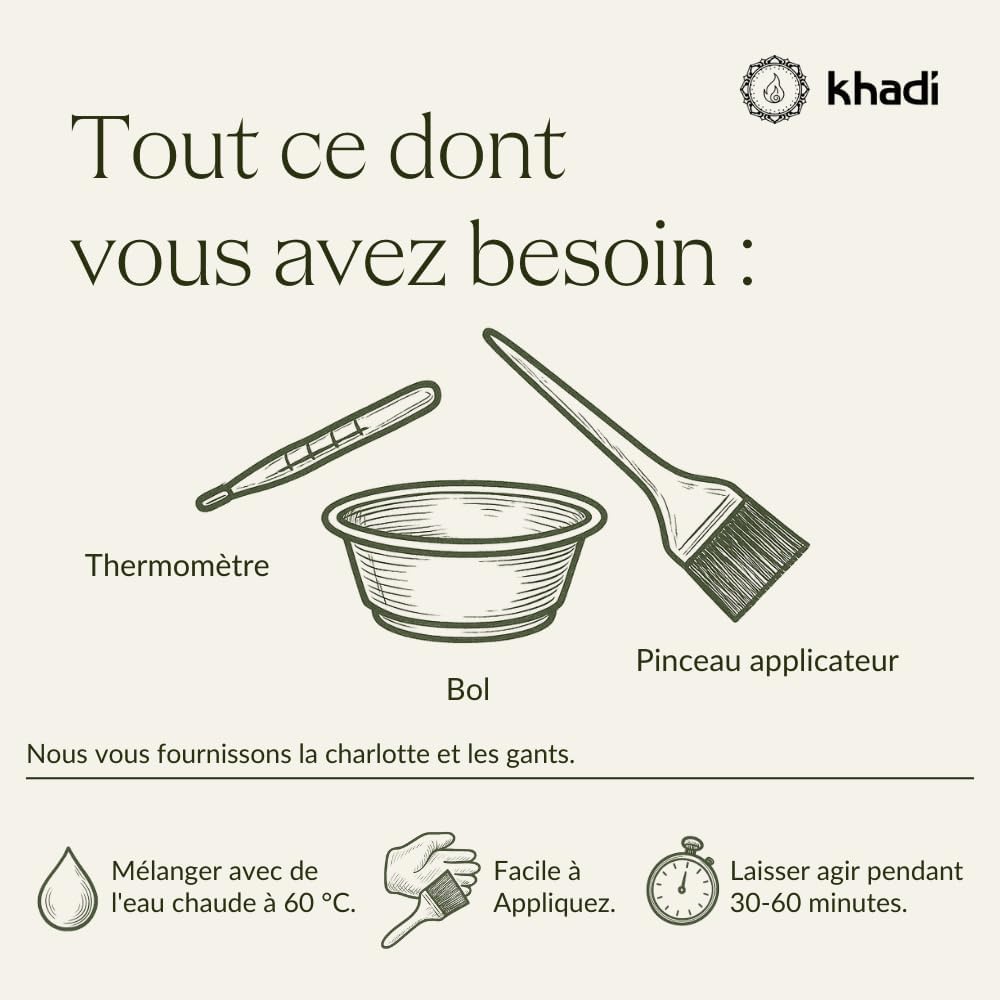 Khadi - Blond Soleil - 100g - coloration végétale blond cuivré doré