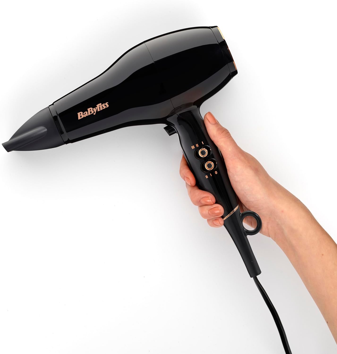BaByliss - Pro Power - puissant 2300W, moteur AC, ionique, 3 temp./2 vitesses, noir - D5245E