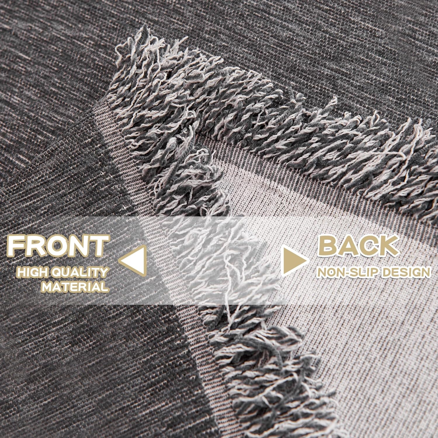 MYSKY HOME - Housse de canapé L 180x300cm chenille anti-griffe