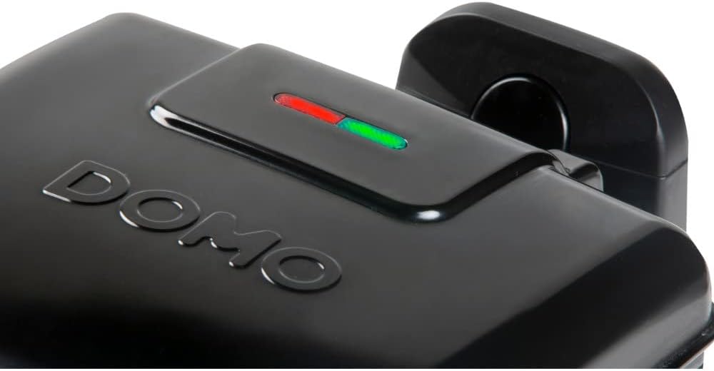 DOMO - gaufrier rotatif 4x7, plaques antiadhésives, 180° - DO9224W