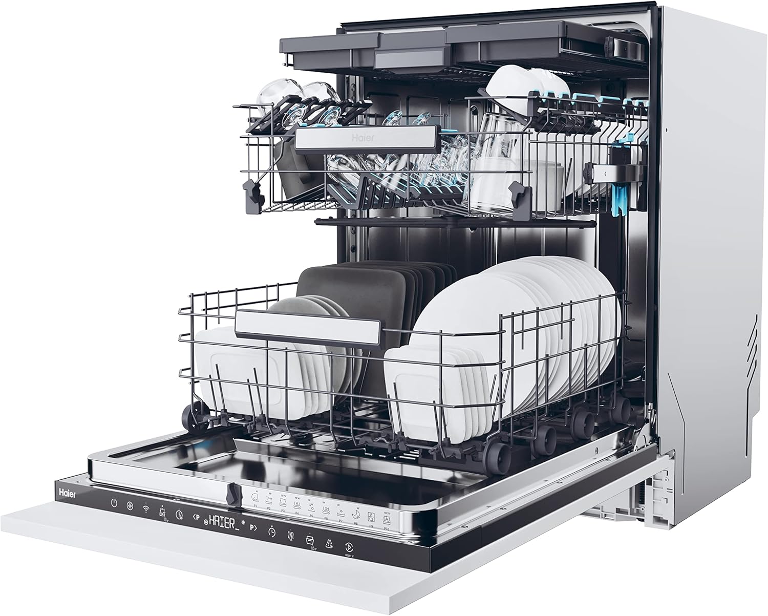 Haier - lave-vaisselle encastrable série XS - 60 cm - 6 programmes - XS6B0S3FSB