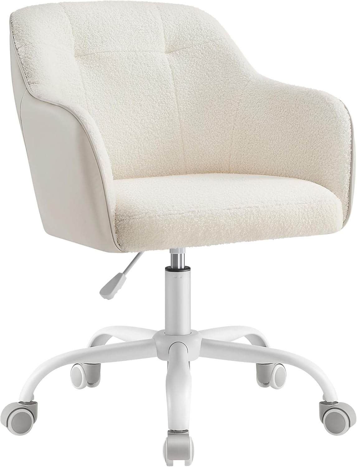 SONGMICS - chaise de bureau ergonomique, hauteur réglable, tissu respirant, acier, beige cappuccino, 110kg - OBG019W01
