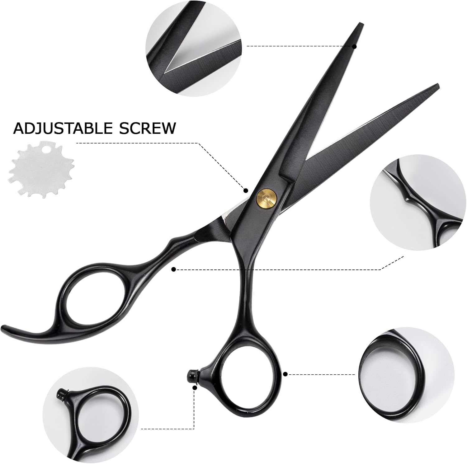 Set Ciseaux Coiffure – Kit complet, accessoires, coupe et effilage