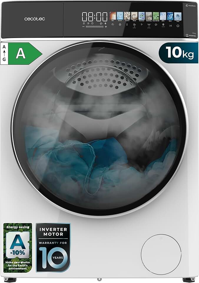 Cecotec - Bolero DressCode série - 10kg, 1400tr/min, écran 10,3