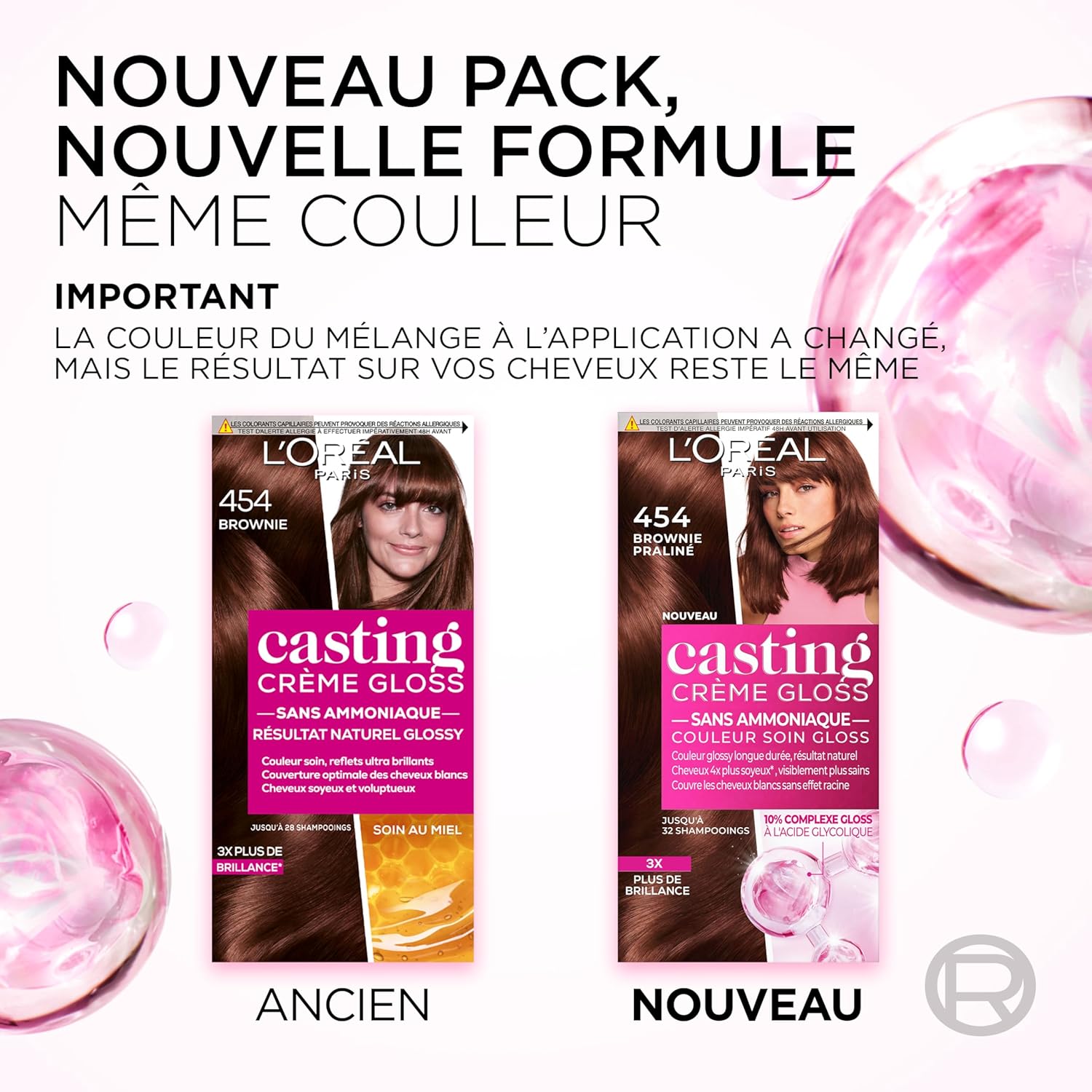 L'Oréal Paris - Casting Crème Gloss - Soin cheveux sans ammoniaque, chocolat, semi-permanente