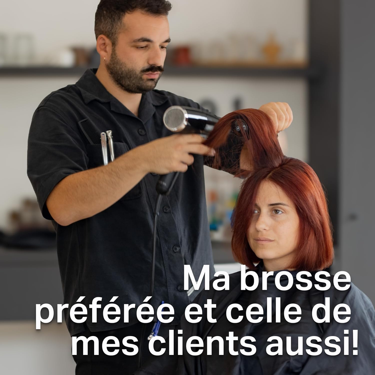 Olivia Garden – Expert Blowout Shine – Brosse ronde céramique antistatique, brushing brillant et sans frisottis