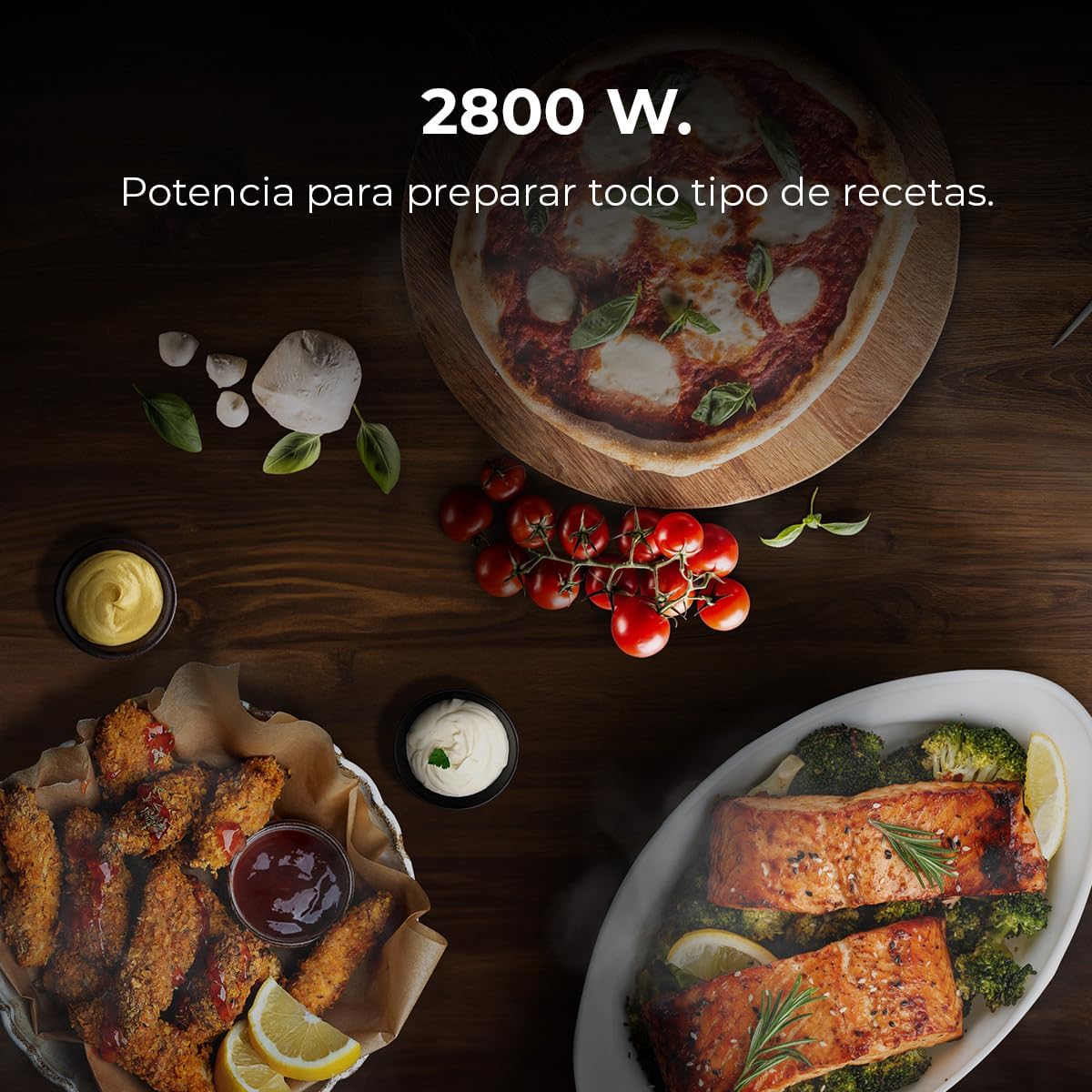 Cecotec - Four encastrable multifonctions 70L, 2800W, classe A, M236000