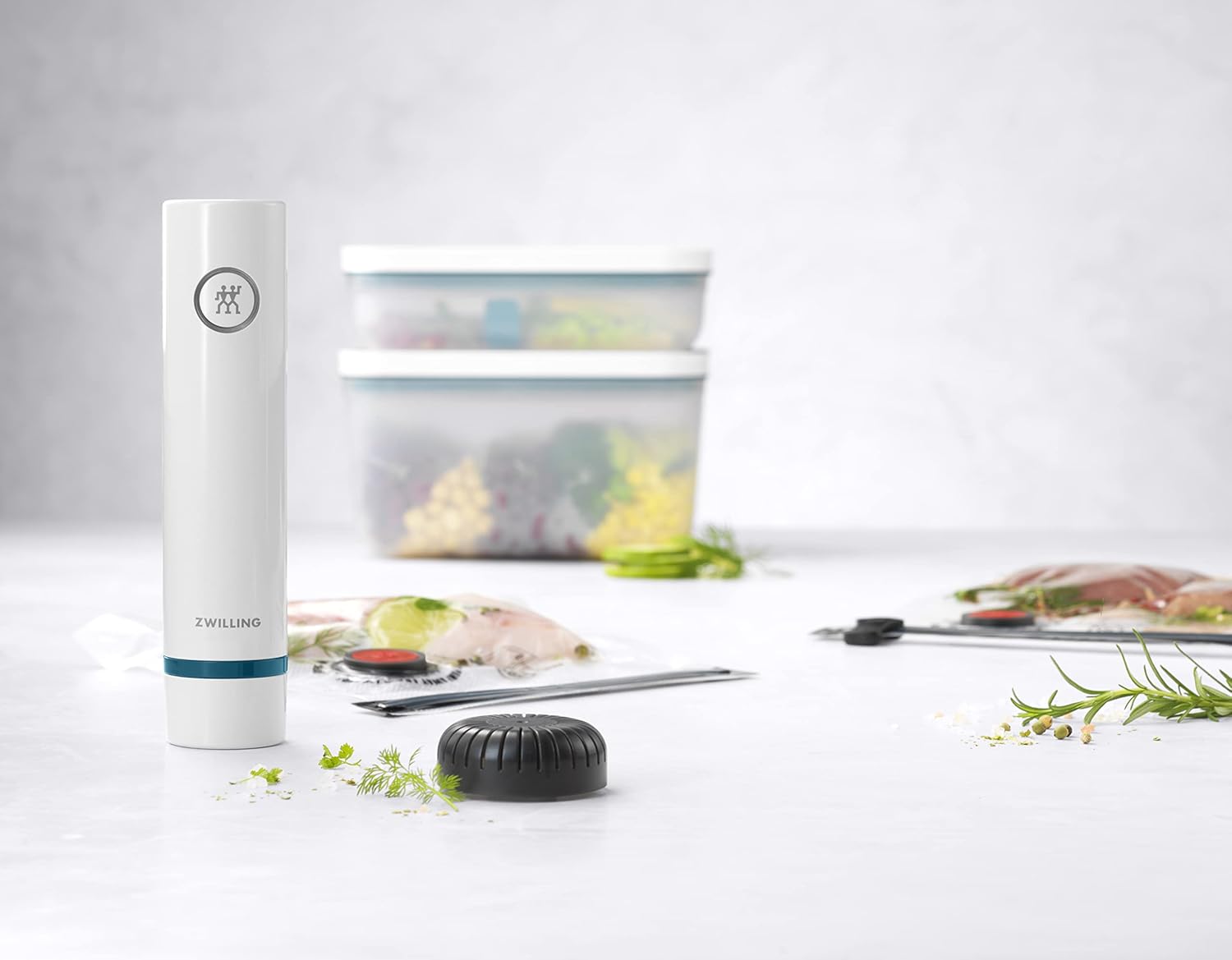 Zwilling - Kit Fresh & Save, 8 pièces plastique, sous vide, La Mer