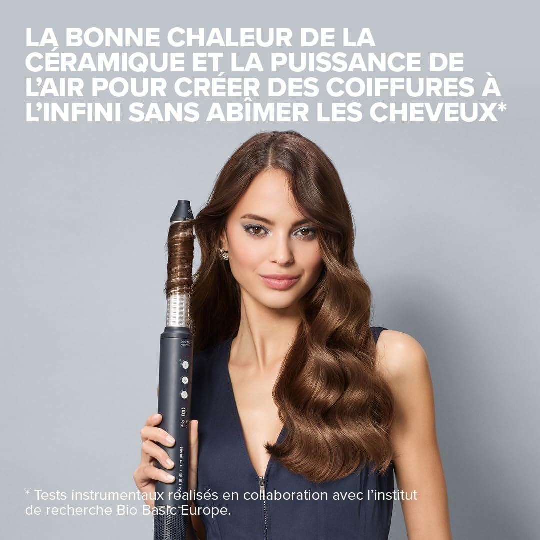 Bellissima - Prodigy Deluxe - Brosse soufflante 5-en-1 - Brushing, lissage, boucles, diffuseur, accessoire céramique