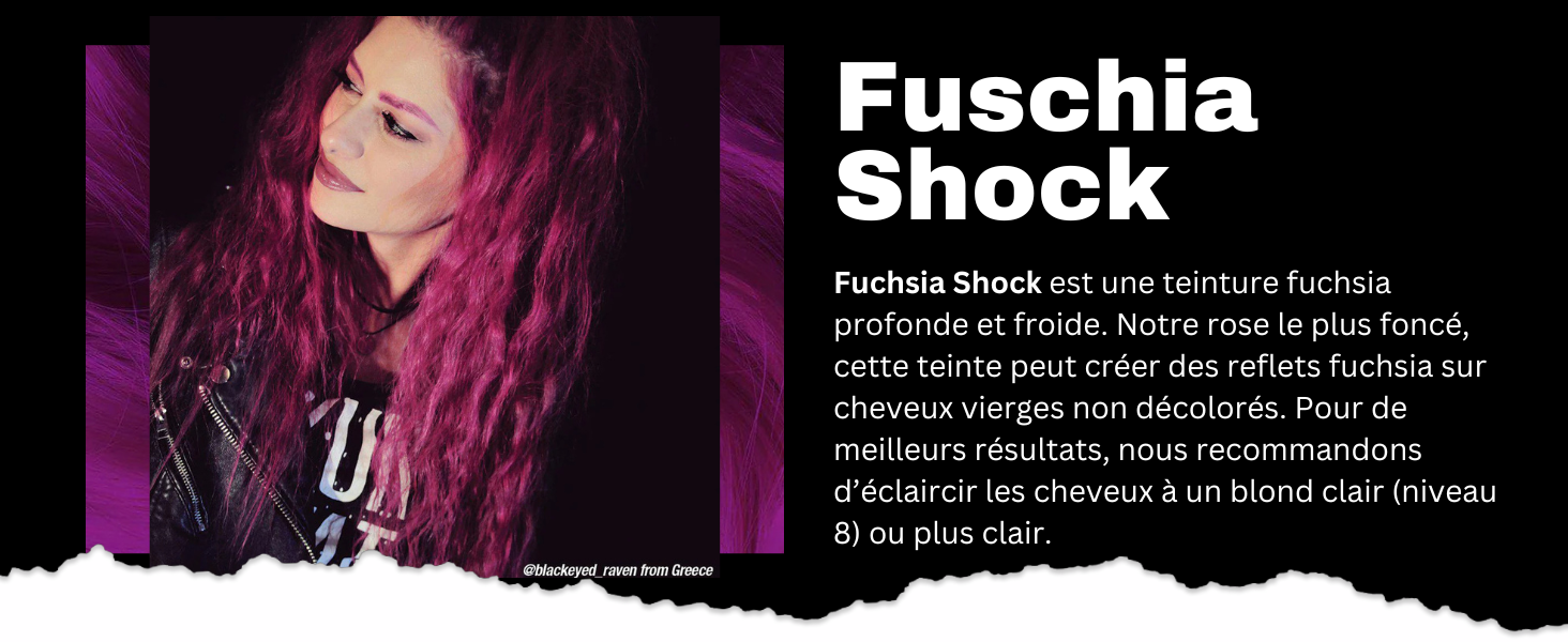 manic panic fuchsia hair colour