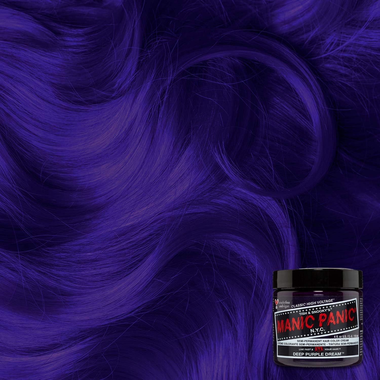 Manic Panic - semi-permanent Violet foncé - 113 g - couleur intense