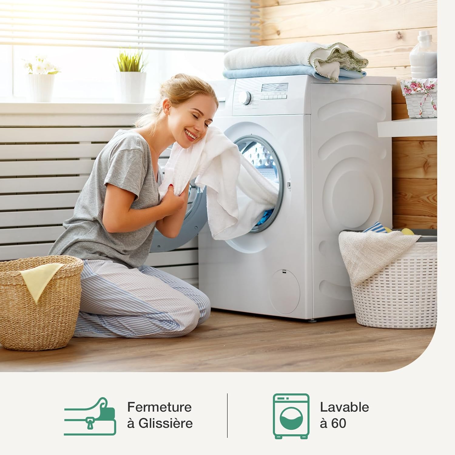 Novilla - surmatelas gel mémoire de forme - 80x200 cm - 7,5 cm épaisseur, déhoussable, antidérapant