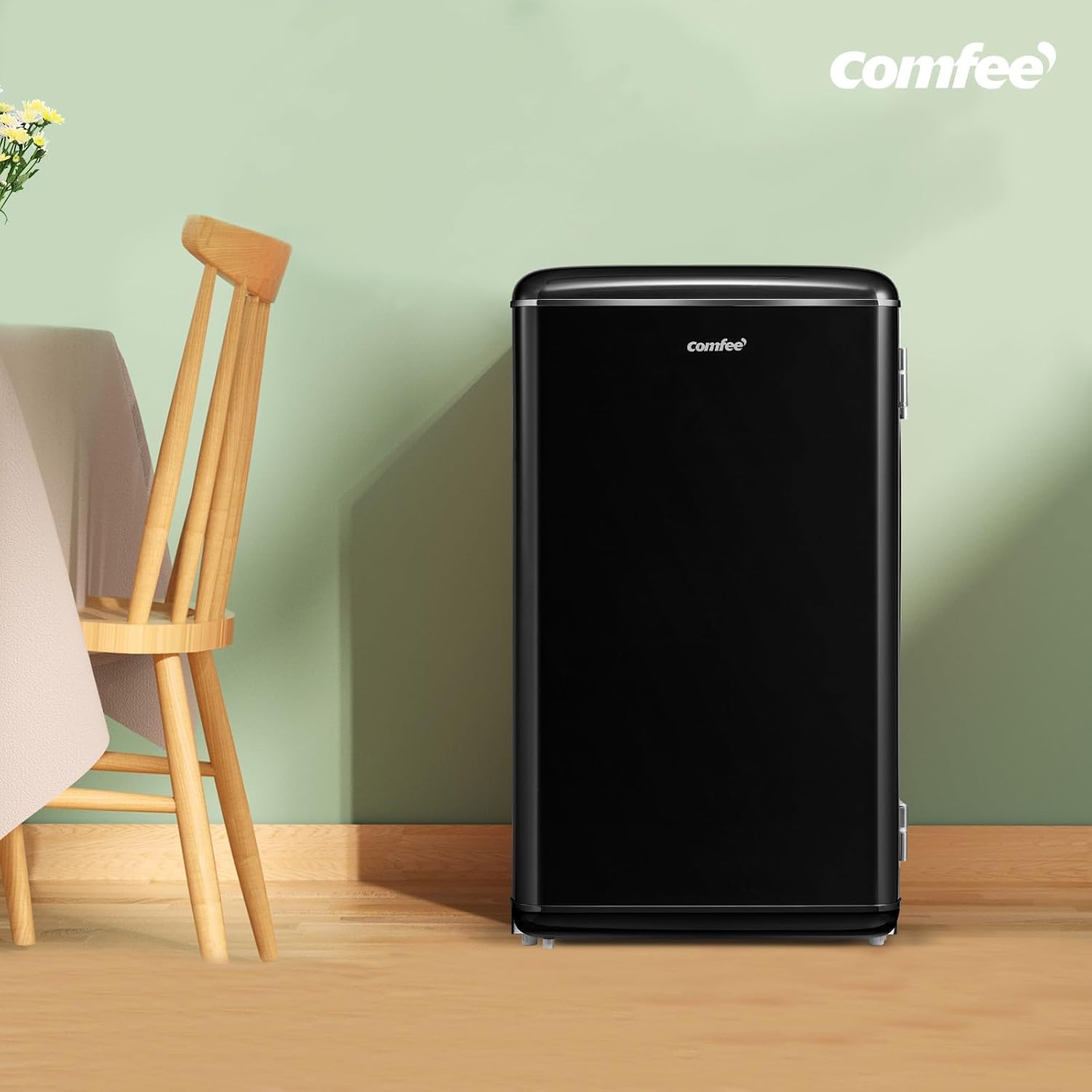 Comfee' - réfrigérateur rétro 93L - sous-plan, LED, thermostat - RCD93BL2EURT(E)