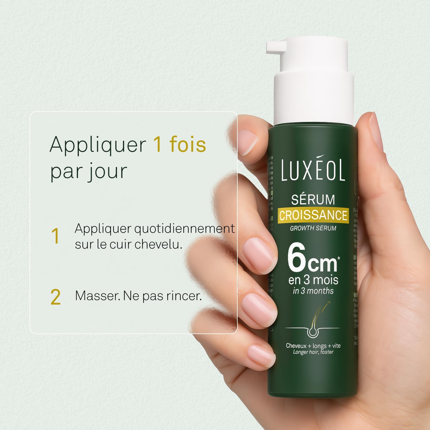 Luxeol - Sérum Croissance cheveux - 100ml - 97% naturel, sans silicone