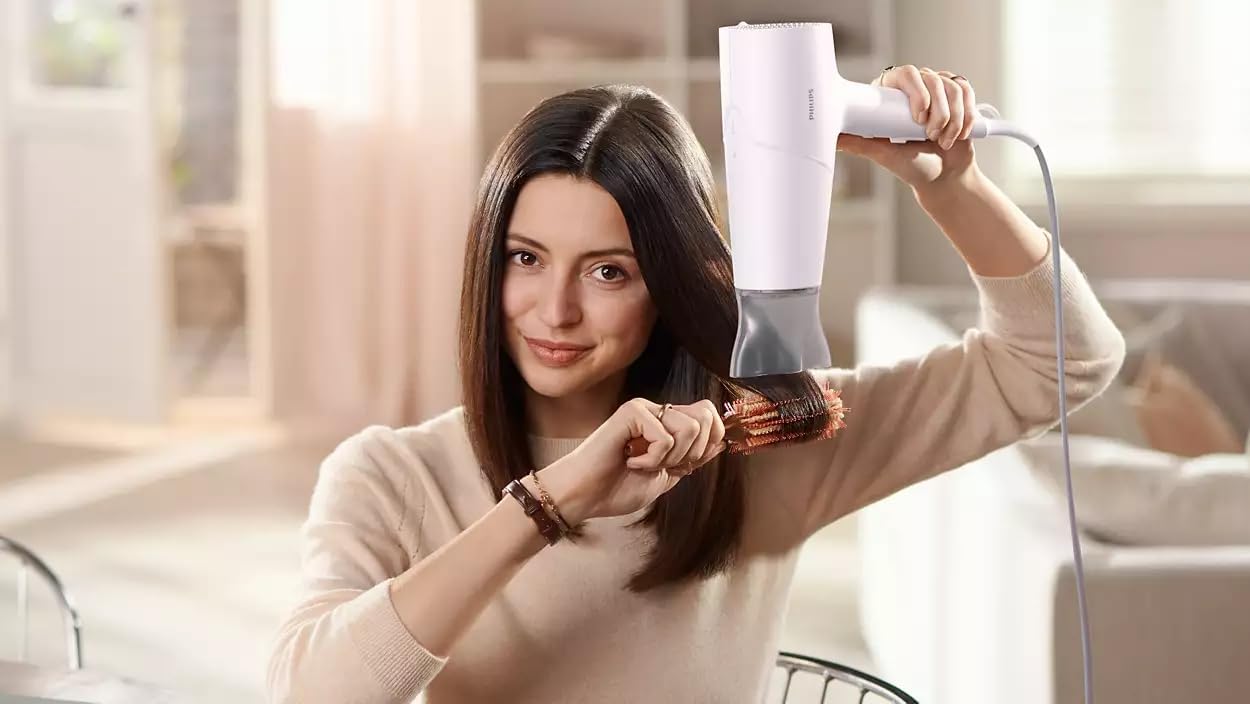 Philips - Sèche-cheveux Série 5000 - 2100W - ThermoShield, 3 températures, 2 vitesses - BHD500/00