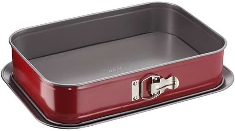 Tefal - DeliBake - plat à four 36x24 cm acier rouge, charnière - J1640514