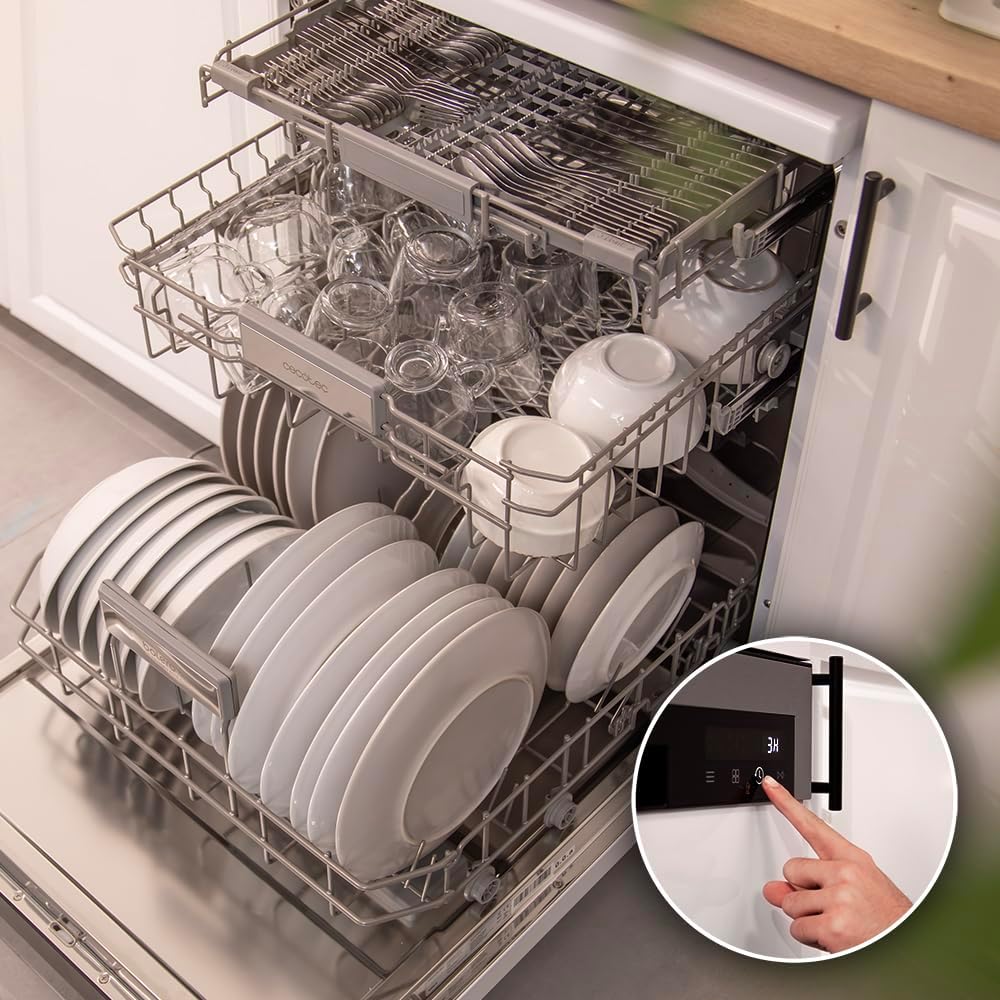 Cecotec - Bolero Aguazero 6500 C - 60cm - 15 couverts, 6 programmes, Inverter