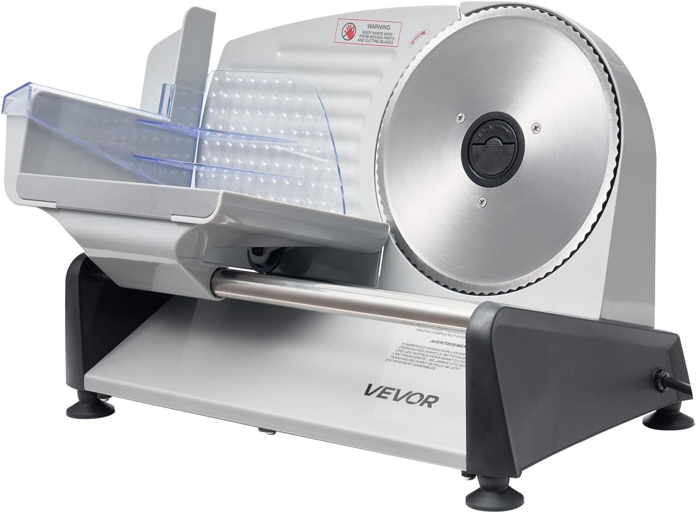 VEVOR - Trancheuse 200W - lame 190mm, épaisseur 0-15mm, 70-100tr/min