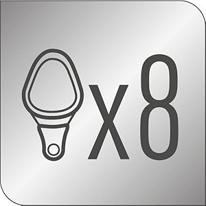 Schéma technique en gros plan montrant les mesures ou les spécifications, y compris les indicateurs numériques et les symboles géométriques.