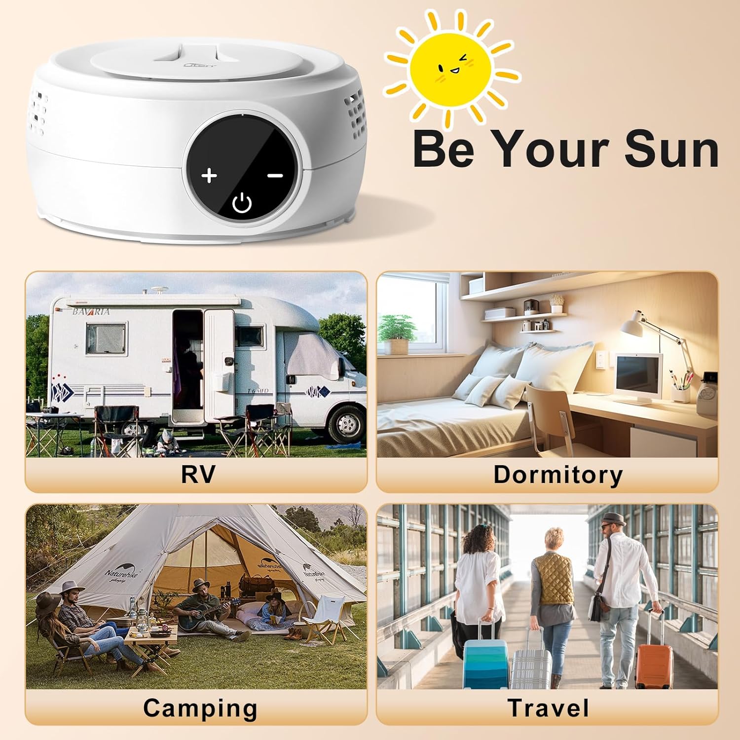 Uten - Mini sèche-linge portable - compact - 600W, minuterie, pompe chaleur