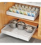 COVAODQ Tiroir Coulissant Cuisine,Tiroir Télescopique,Organisateurs D'armoire Coulissants,Ensembl...