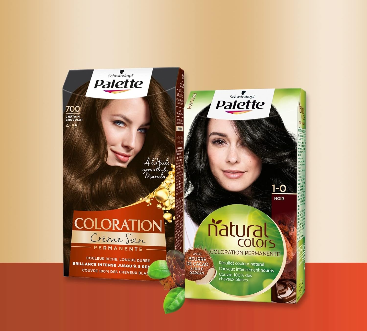 Palette - Coloration Permanente Cheveux - couvre 100% cheveux blancs - tenue 8 semaines - Noir 900