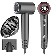Seche Cheveux Professionnel avec Diffuseur, Sèche Cheveux Ionique, Seche Cheveux à 400 Millions P...
